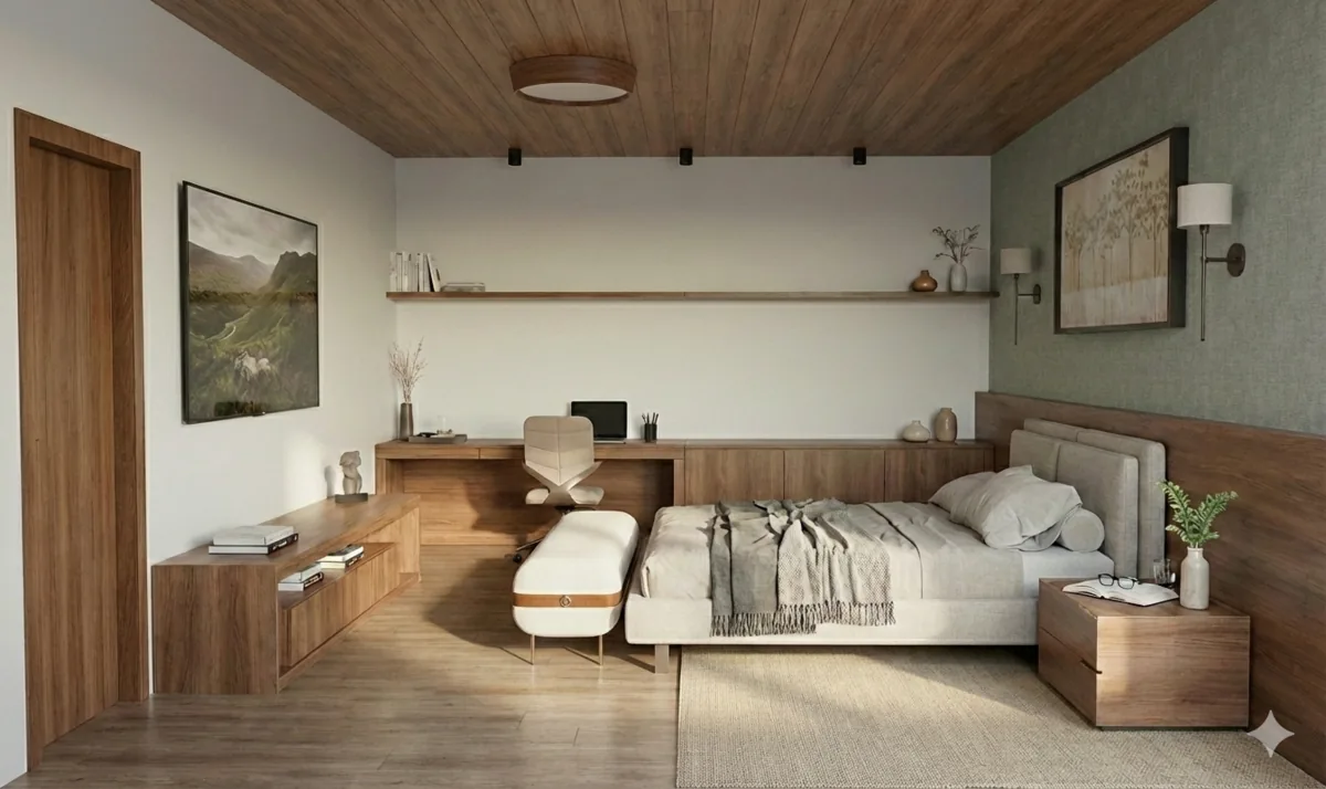 Apartamento A&S — Segunda vista da suíte master, em luz natural