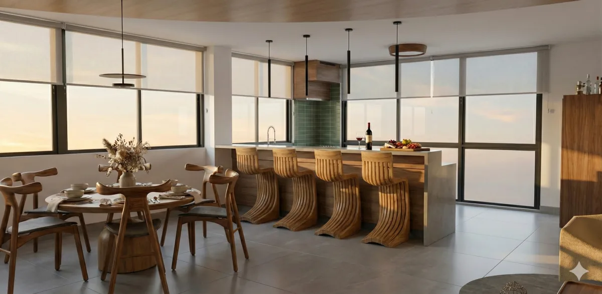 Apartamento A&S — Varanda gourmet integrada à cozinha